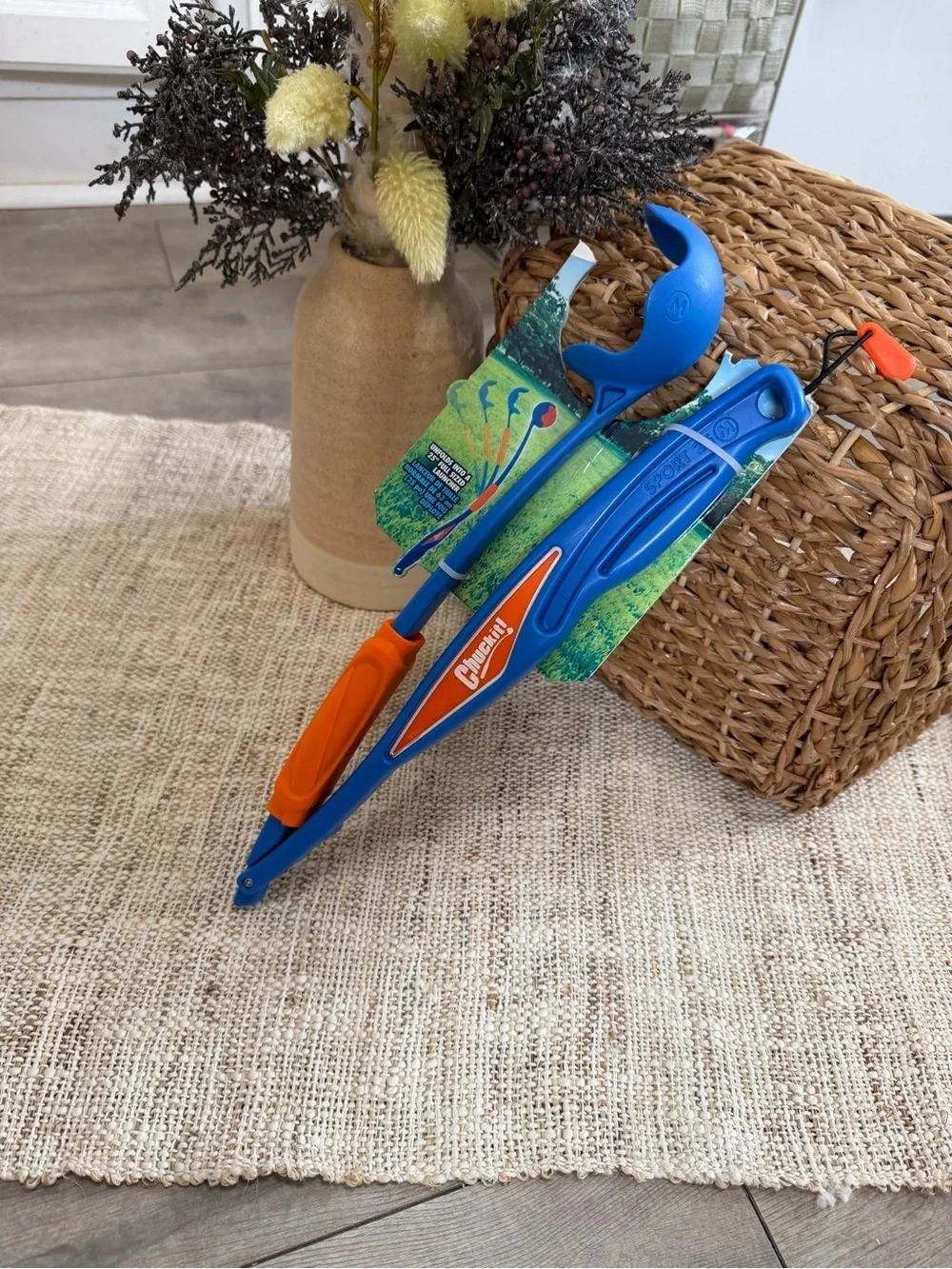 New Chuckit! Dog Toy Ball Launcher - Blue & Orange